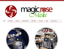 Tablet Screenshot of magicrosemedia.com